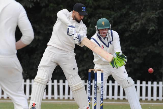 Hayatullah Niazi batting for Market Deeping against Bourne. Photo Chris Lowndes.