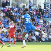 Peter Kioso in action for Posh v Orient. Photo: David Lowndes.