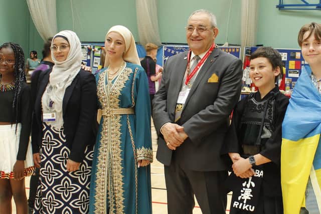 Mayor of Peterborough Marco Cereste was special guest at Jack Hunt's annual Diversity Day celebrations.