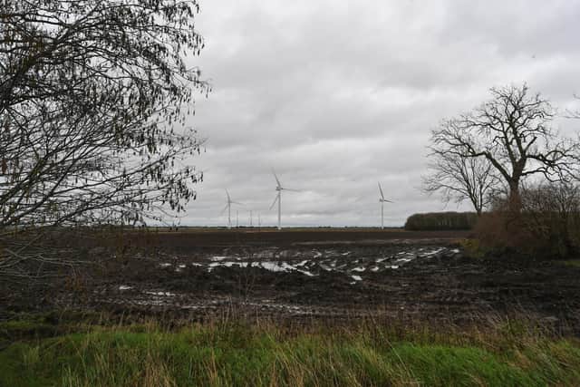 The solar farm and battery energy storage system called Thorney Eco Hub is planned for a rural site near existing wind turbines.