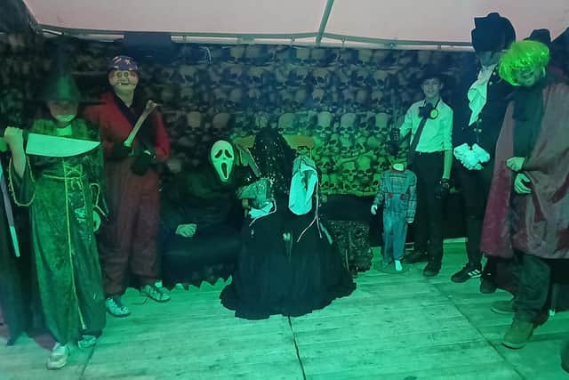 An enthusiastic cast of actors and jump-scarers lie in wait for their 'unsuspecting victims'...
