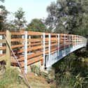 The new bridge at Thorpe Meadows
