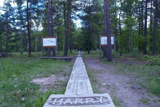 The memorial to Tunnel 'Harry' on the site of the former Stalag Luft III Prisoner of War prison camp in Zagan, Poland.