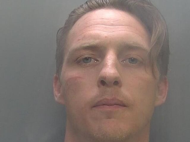 Sam Claydon, 39, of Flore Close was jailed for five and half years after he assaulted a taxi driver. He admitted to causing grievous bodily harm with intent, possession of an offensive weapon and criminal damage