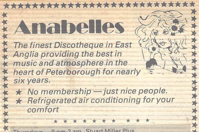 Anabelles in Bridge Street, Peterborough city centre, from 1975-83