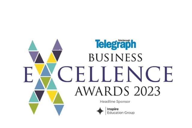 The logo for the Peterborough Telegraph Business Excellence Awards 2023