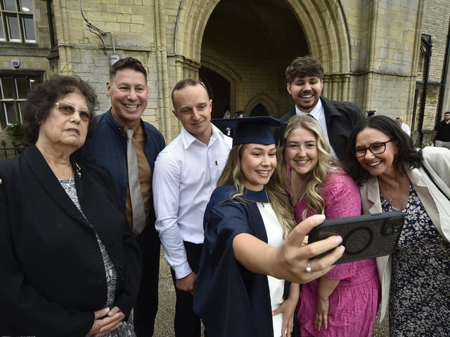 The ceremony took place at Peterborough Cathedral