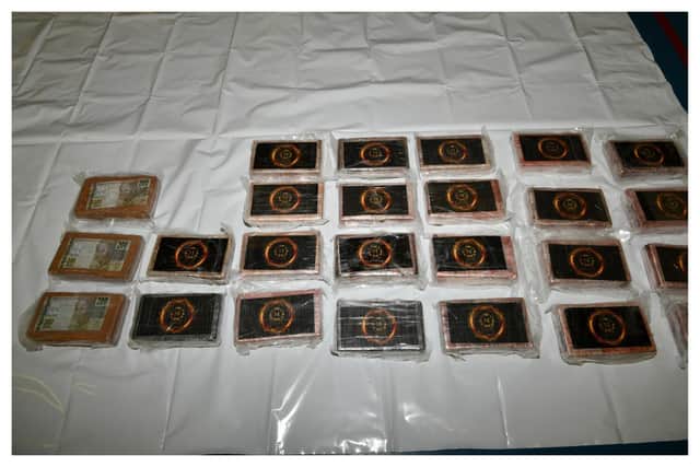 Some of the cocaine found on the beach