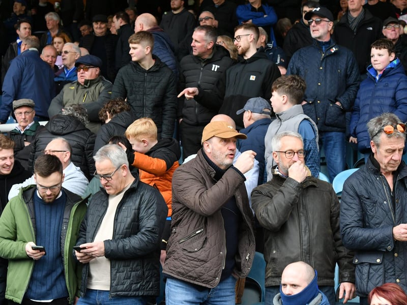 Fans watch on as Peterborough United are beaten by Portsmouth.