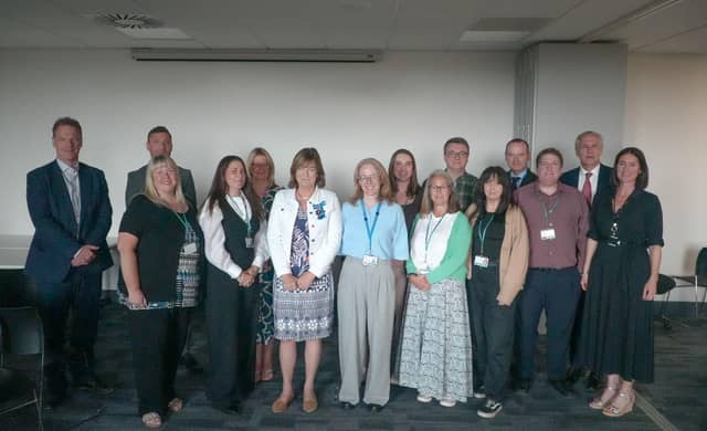 The High Sheriff visiting the Youth Justice Service last week