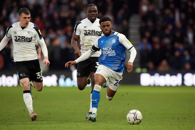 Bali Mumba in action for Posh. Photo: Joe Dent/theposh.com