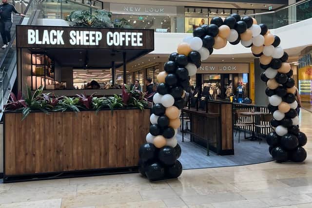 The new Black Sheep Coffee kiosk in the Queensgate Shopping Centre in Peterborough