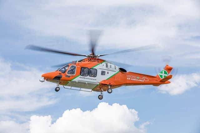 The Magpas air ambulance was called to the scene