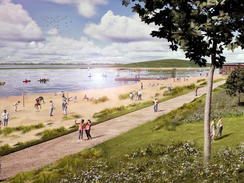 The new reservoir could become a destination for water-based recreational activities. Image for illustration only.