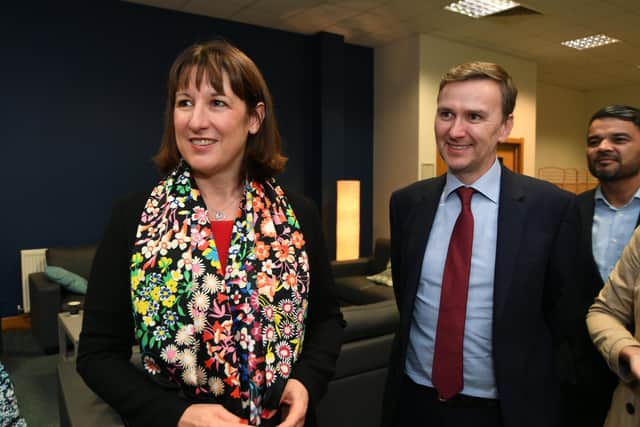 Shadow Chancellor Rachel Reeves and Andrew Pakes, Labour candidate for Peterborough.