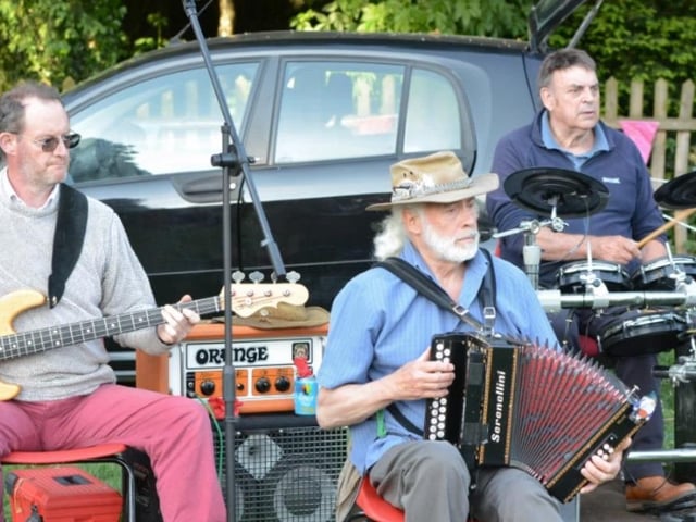 The band playing at the Country Dance Festival at The Peterborough School.