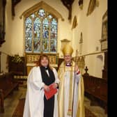 Revd. Diane Kutar was inducted by Rt. Revd. Dagmar Winter (Bishop of Huntingdon).