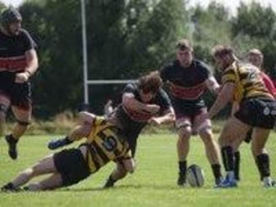 Saad Sait in action for Oundle. Photo: Kevin Goodacre.