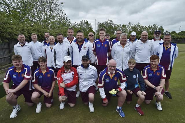 The Hunts team that won a Hunts Middletons Cup tie. Photo David Lowndes.