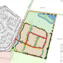 The proposed site plan of the new development.