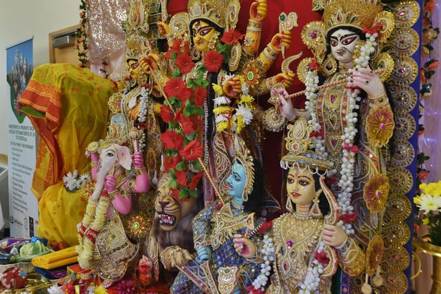 The Durga Puja Autumn Festival at Longthorpe Village Hall.