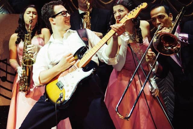Stage shot from a previous touring production of Buddy - The Buddy Holly Story