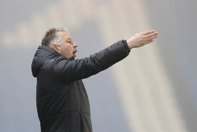 Peterborough United manager Darren Ferguson during the win over Spurs. Photo: Joe Dent/theposh.com.