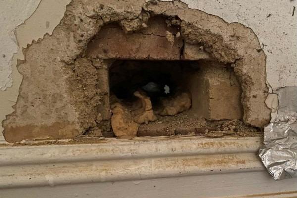 Inside the property on Church Walk.
