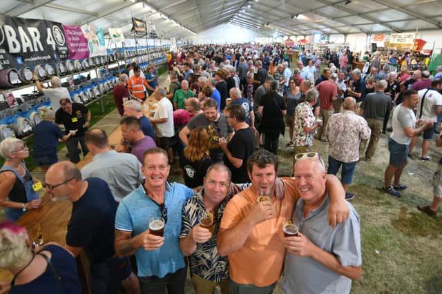 Visitors to the festival were pictured in their hundreds on opening day - August 23.