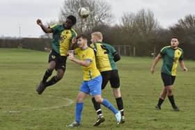 Peterborough Rangers (green and yellow) in action earlier this season. Photo: David Lowndes.