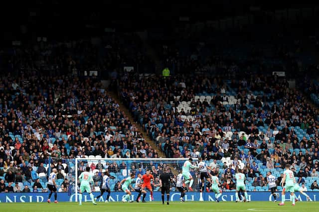 Fans at Hillsborough, home ground of Sheffield Wednesday. Photo by George Wood/Getty Images.