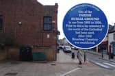 This site in Cowgate is the location of the old Parish Burial Ground, in use from 1805 to 1858. Prior to this, a lay cemetery to the north of the cathedral has been used.