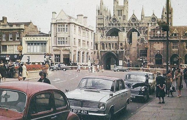 Another lovely photo of a pre-pedestrianised Market Square from the late 1960s (Peterborough Images Archive)