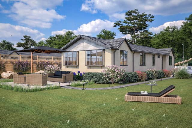 One of the park homes manufactured by Peterborough-based Lesko, which is currently recruiting for staff.