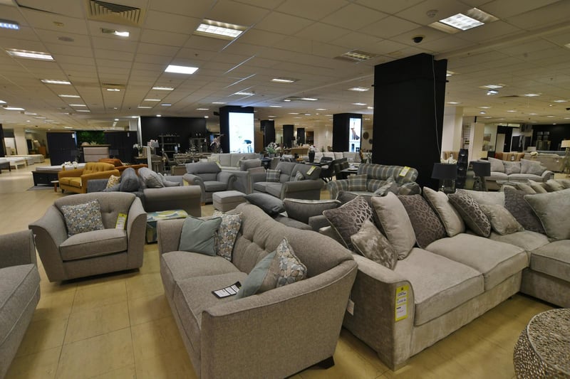 Some of the products in store at Furniture Warehouse in Westgate, Peterborough