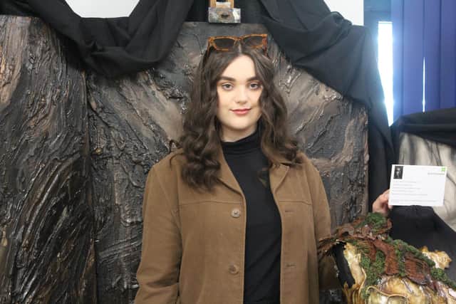 Evie Doncaster will be going to to read a Fine Art Degree at Central Saint Martins University.