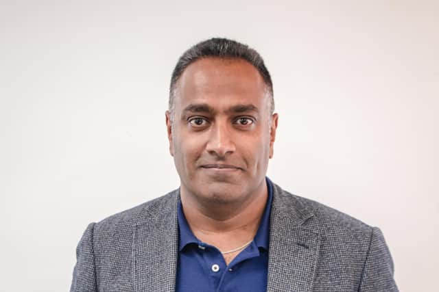 Hamesh Morjaria, owner of Ideal World, in Peterborough, which has just agreed a partnership deal with The Range.