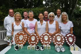 Finalists at the Longthorpe Lawn Tennis Club event