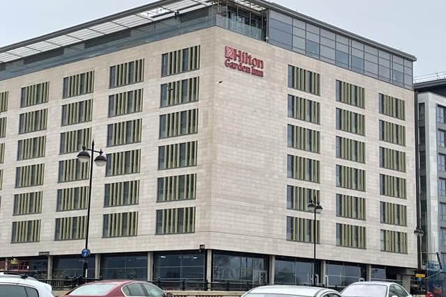 The Hilton Garden Inn at Fletton Quays, Peterborough.