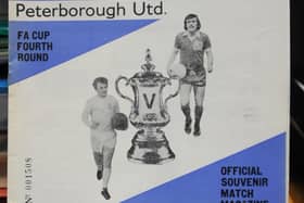 The matchday programme from Posh v Leeds in 1974 cost 10p!