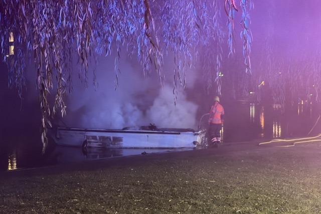 Crews tackle the fire.