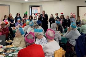 Students at the Deepings School gave a special afternoon to senior citizens.