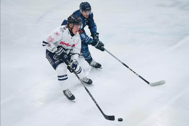 Janne Laakkonen in action for Phantoms against Solway. Photo Willow Florence Photography