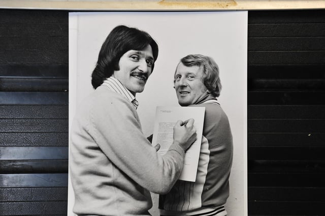Trevor Anderson (pictured left with old Posh boss John Barnwell) was a  former Northern Ireland and Manchester United winger who found work post-football as a hospital clerk in Belfast. He was a disappointment at Posh in two seasons in the late 1970s.