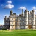 The event takes place at Burghley House