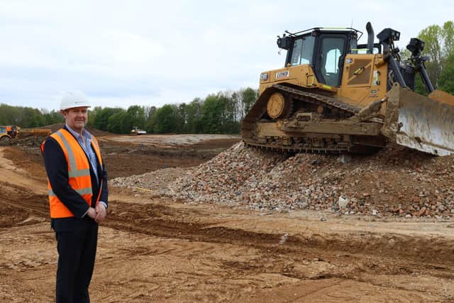 Ben Smith, managing director for Persimmon East Midlands, at the Barnwell Walk site in Oundle, near Peterborough