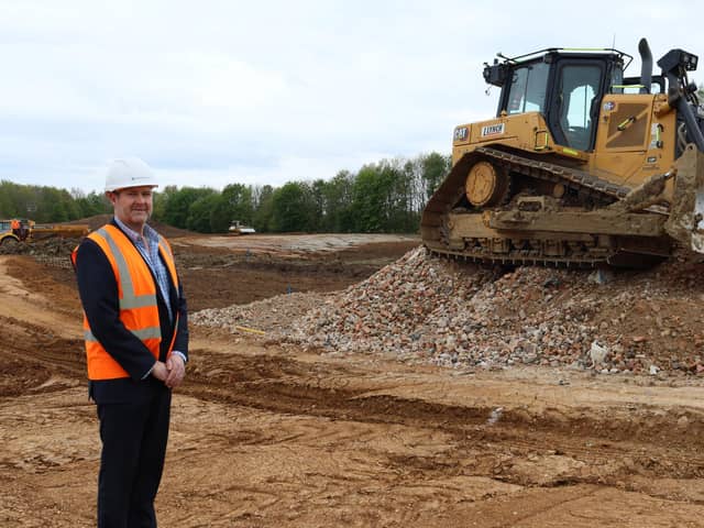 Ben Smith, managing director for Persimmon East Midlands, at the Barnwell Walk site in Oundle, near Peterborough