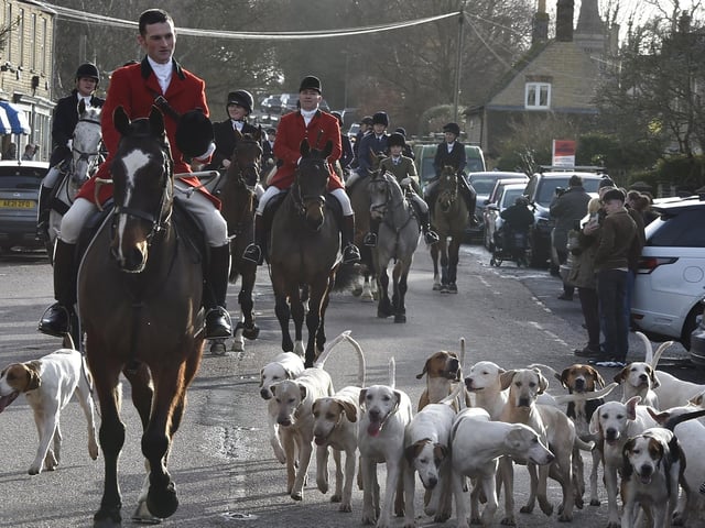 Fitzwilliam Hunt New Year’s Day hunt at Wansford.