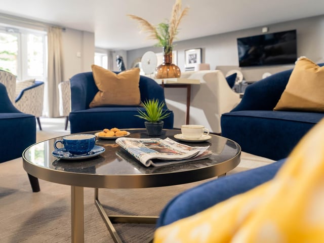 A representation of the communal lounge.