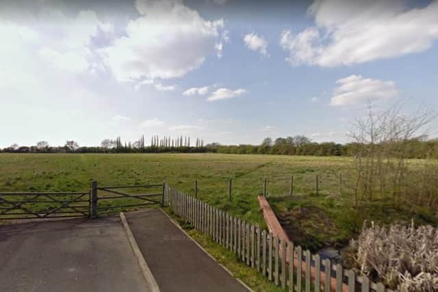 The new development will be built on fields last used for livestock grazing